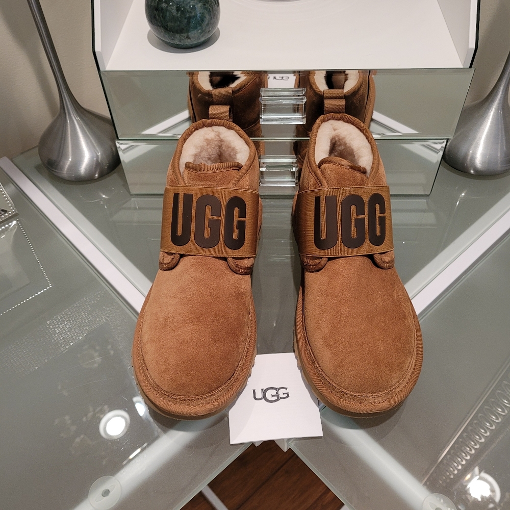 UGG MEN'S NEUMEL 11 CHESTNUT BOOTS SIZE 8